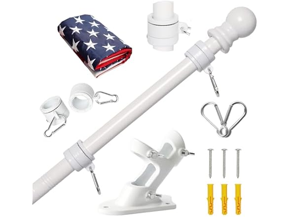 White with Flag