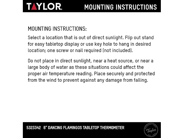 Taylor 8INP Tabletop Thermometer