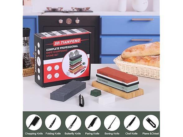 Knife Sharpening Stone Set