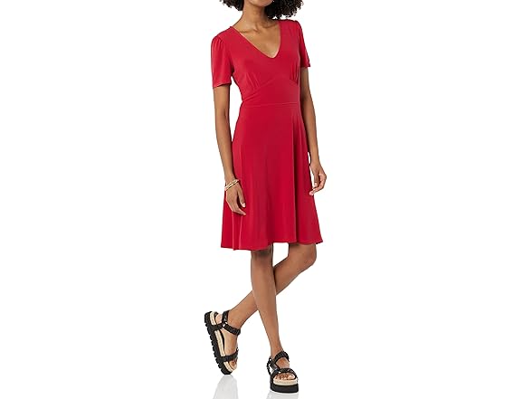 Amazon Essentials Women Short Sleeve VNeck Dress