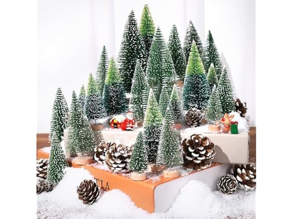 Ayieyill 35Pcs Mini Christmas Décor