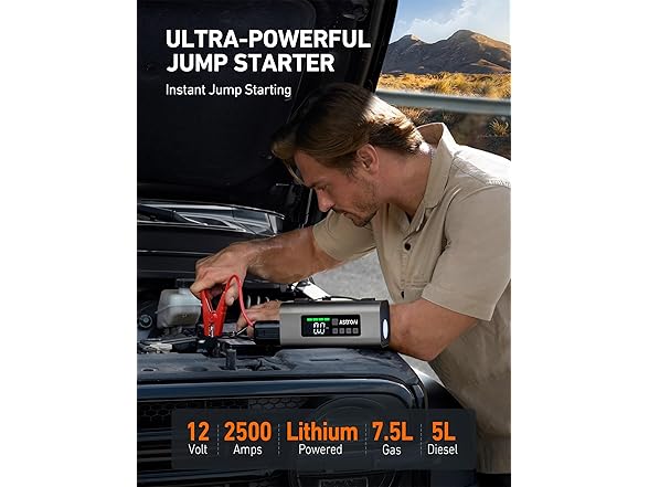 AstroAI 159 Jump Starter & Air Compressor