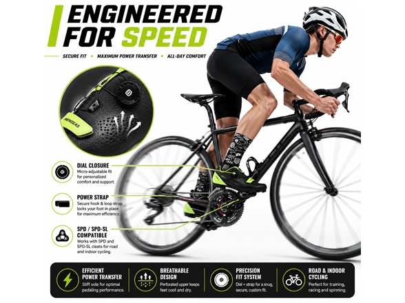 Mens Cycling Shoes SPD/SPD-SL