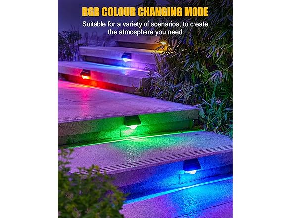 Brightown 6 Pack Solar Step Lights