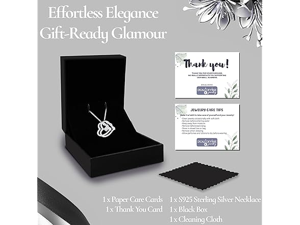 DUAL Heart Birthstone Necklace (APRIL)