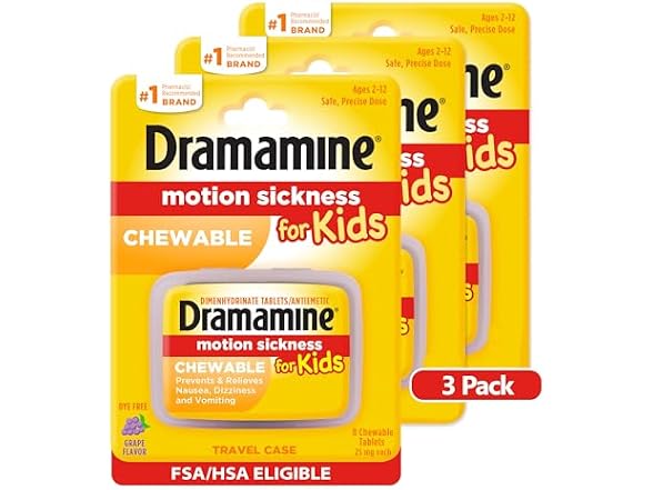 Dramamine | Kids Chewable 8 Count