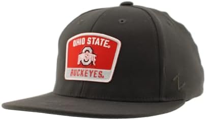 ZHATS Standard NCAA Officially Licensed Fitted Hat M15Z Switchback Charcoal, Grey, Large