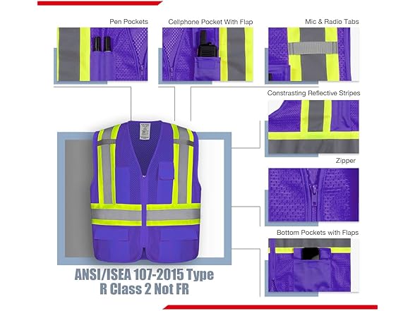 KAYGO Safety Vest with Pockets