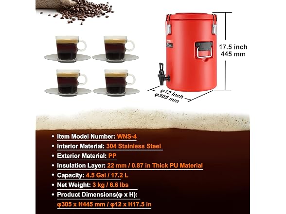 Stainless Steel Insulated Beverage Dispenser