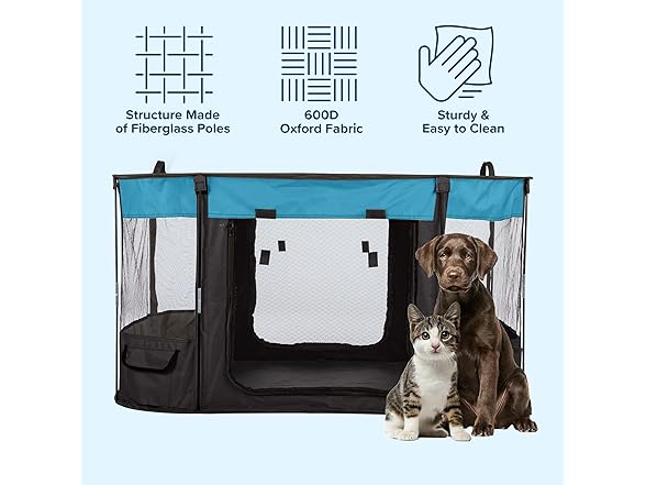 43x34x23 Inch Mesh Dog Kennel