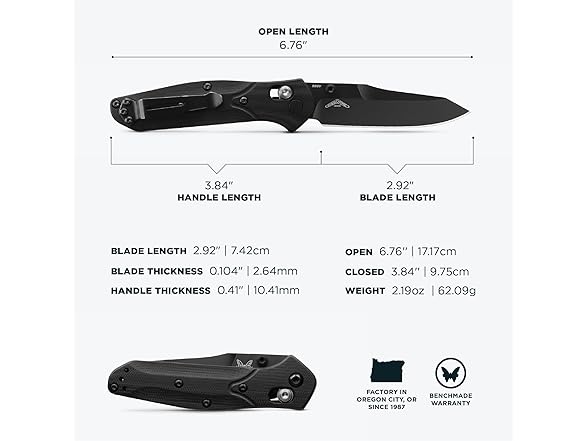 Benchmade Mini Osborne Knife - Cerakote Finish