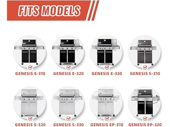 BTCDR 19.5" Grill Burner for Weber Genesis 30