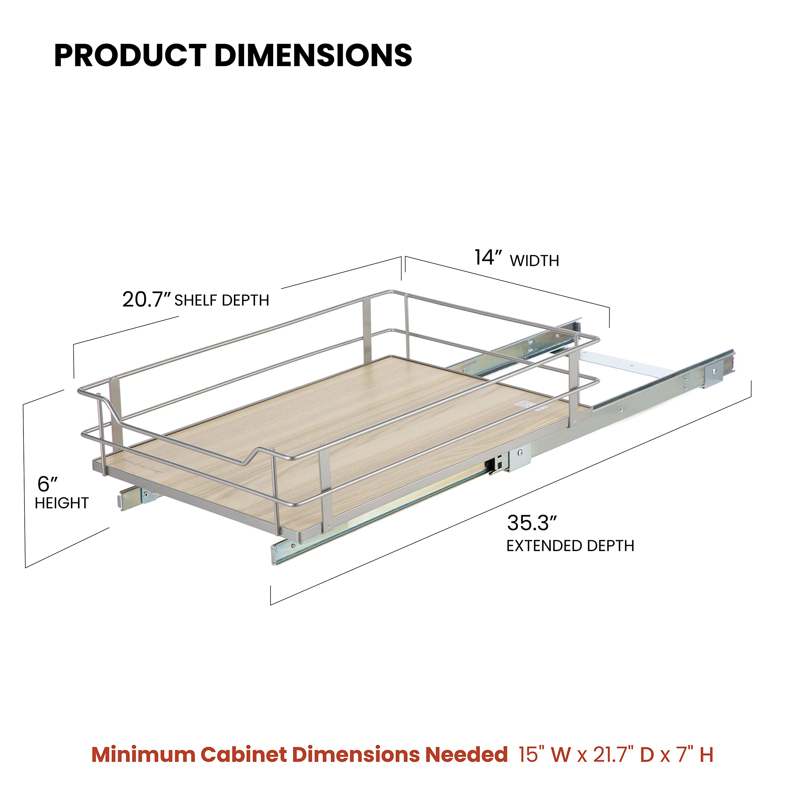 1-Tier Pull Out Cabinet Organizer - Gallery 14