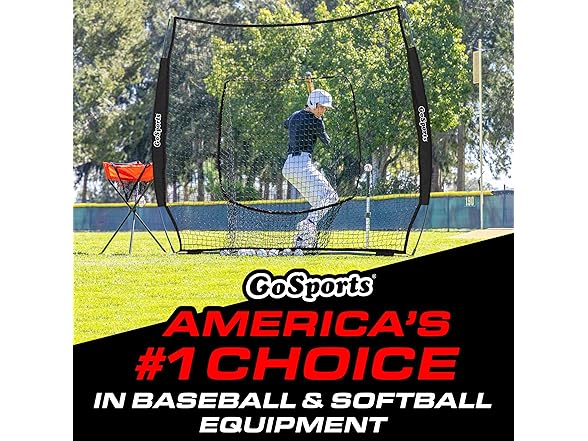 GoSports 7 ft x 7 ft Practice Hitting & Pitching Net