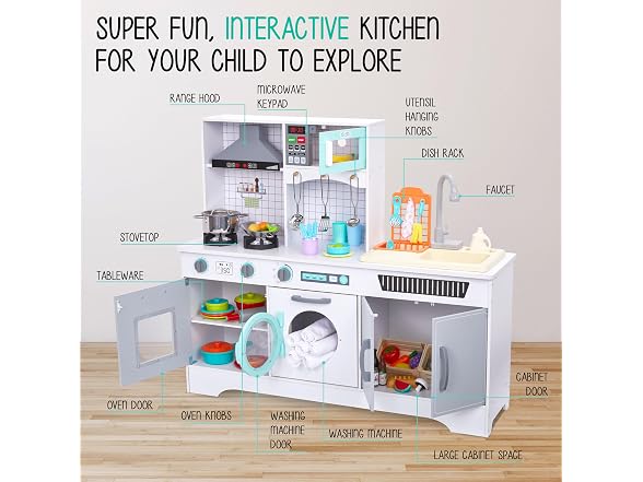 Kitchen Playset With Working Sink
