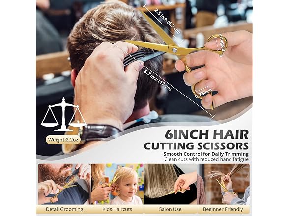 21Pcs 440C Hair Cutting Scissors Kit
