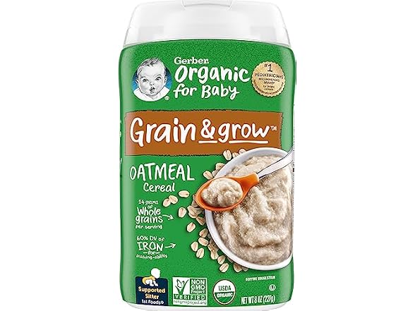 Gerber Organic Oatmeal Cereal 227g