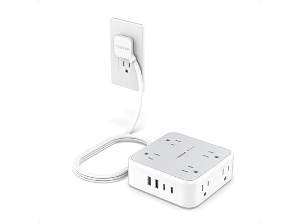 TESSAN Power Strip (8 Outlets, 4 USB)