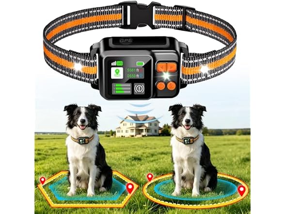 GPS Wireless Dog Fence Collar System 2 Mode