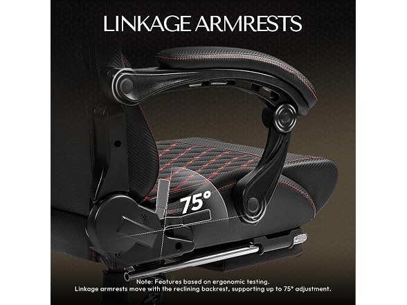 Dowinx Big & Tall Vintage Gaming Chair Black