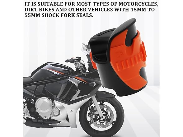 Fork Seal Cleaner Tool 2Pcs Orange