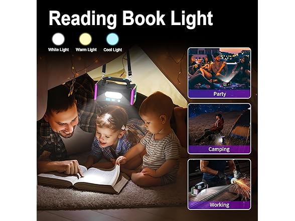 Lihtpo Rechargeable Flashlight, LED Spotlight