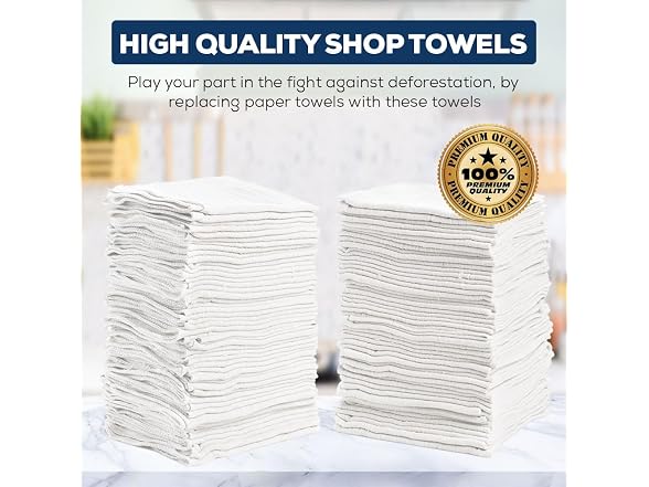 Simpli-Magic 79100 Shop Towels, 14"x12", Basi