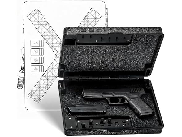 hyhjh Mechanical Lock Pistol Safe TSA