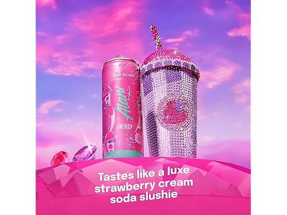 1CT Alani Nu Energy Drink, Pink Slush, 12 Fl Oz