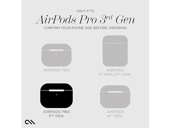 Case-Mate Tough AirPods Pro 3 Case with Black
