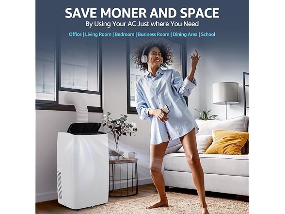 GustoWave 12,000 BTU 3-in-1 Portable Air Conditioner