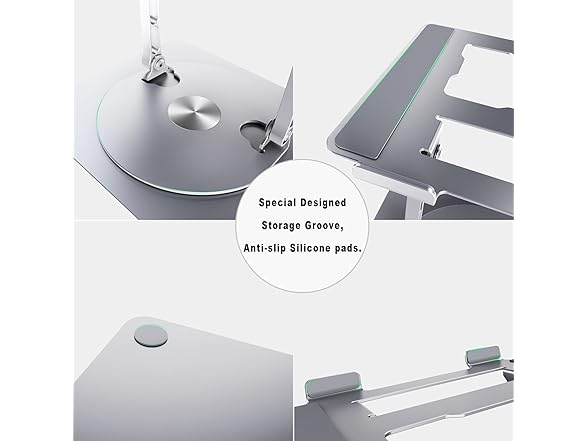 DUCHY Adjustable 360 Rotating Laptop Stand