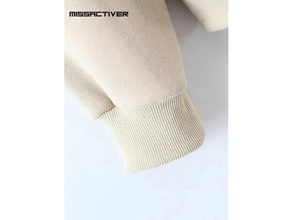Missactiver Women (S) Solid Drawstring Zip Jacket