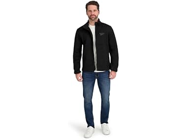 $19.99, Was $120, 83% Off! Reebok Mens Mock Neck Zip Up Textured Fleece Jacket dealfomo