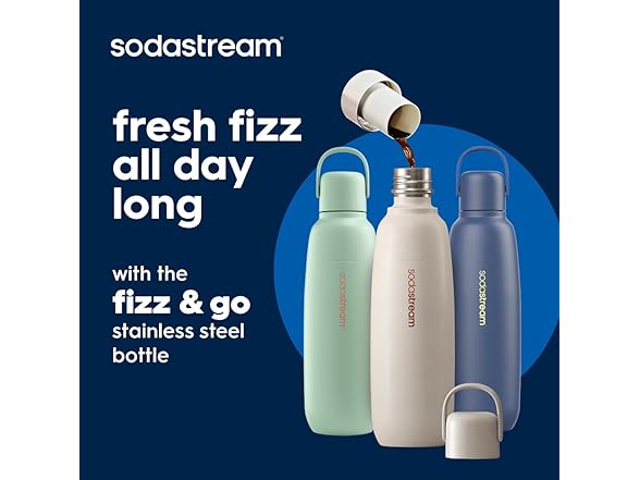 (NEW) SodaStream 1013611011 Pack of 2 Enso Sparkling Water