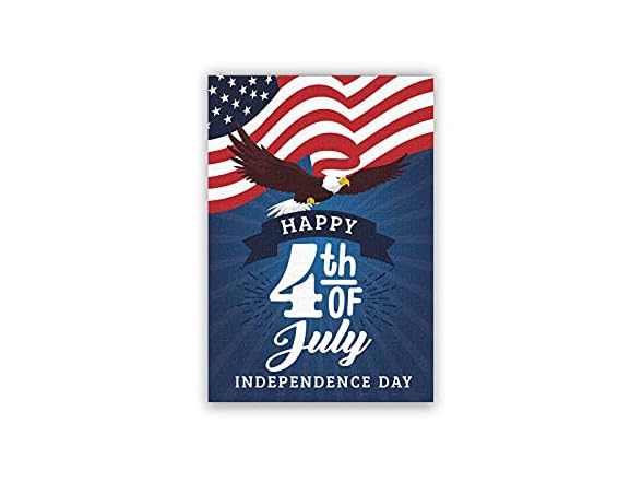 Meltelof Happy 4th of July Garden Flag