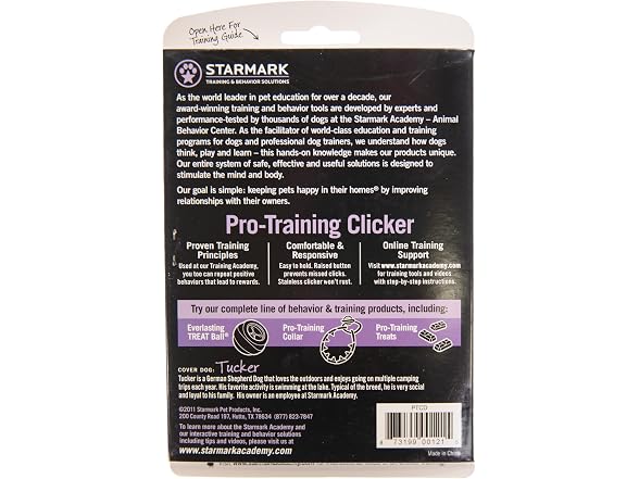 Starmark Pro-Training Deluxe Dog Clicker with Wrist Strap