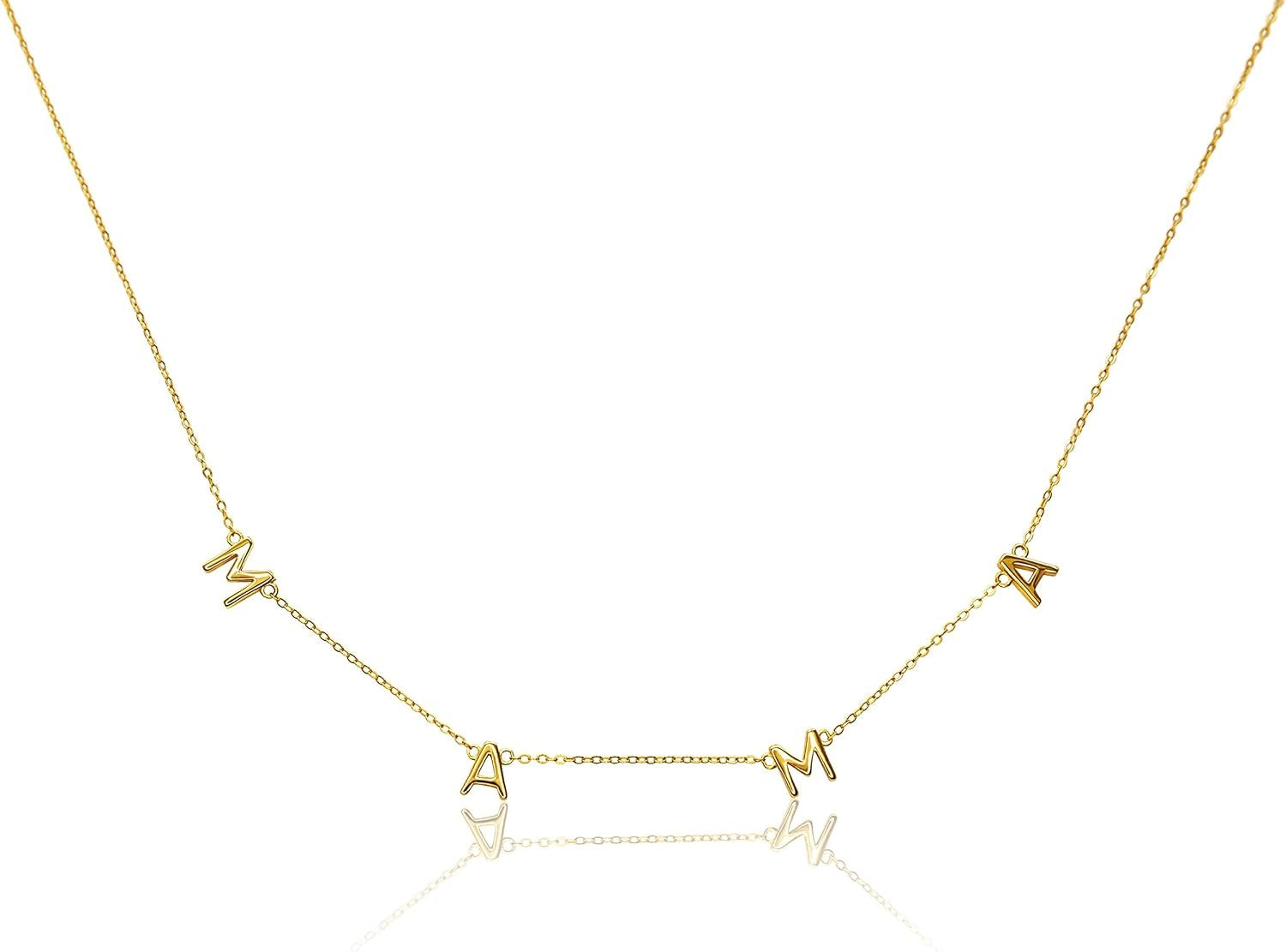 14K Gold Mama Necklace - Gallery 7
