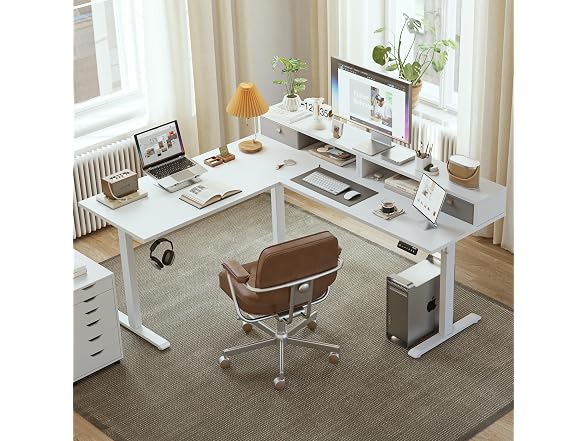 Agilestic Electric Desk with 2 Drawers