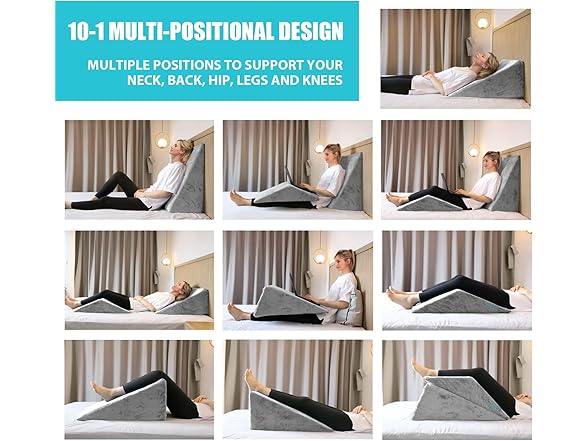 Lisenwood Foam Bed Wedge Pillow Set