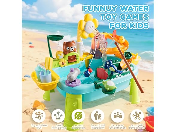 Ploomi Upgraded Toddler Sand Water Table