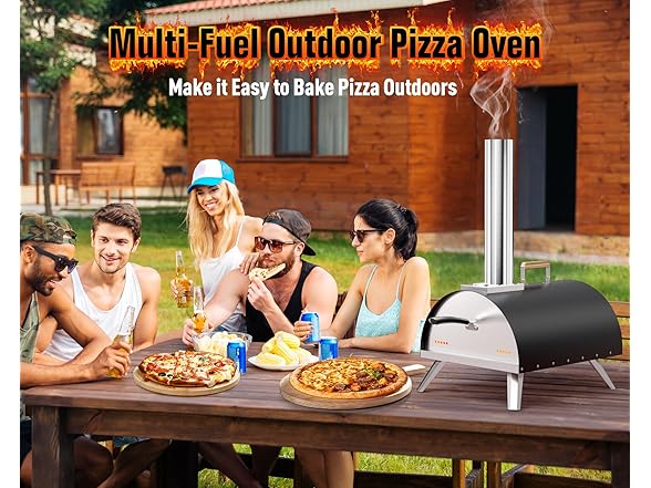 WOOCIT Multi-Fuel Outdoor Pizza Oven