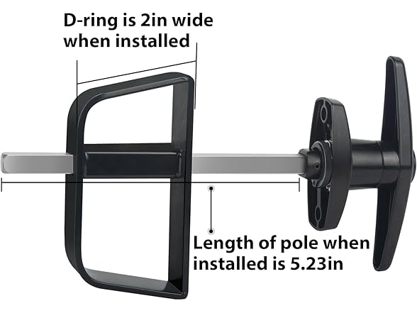 Shed Door Latch T-Handle Lock Kit