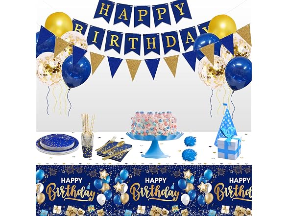 DUAIAI Happy Birthday Decorations, 1 Pcs