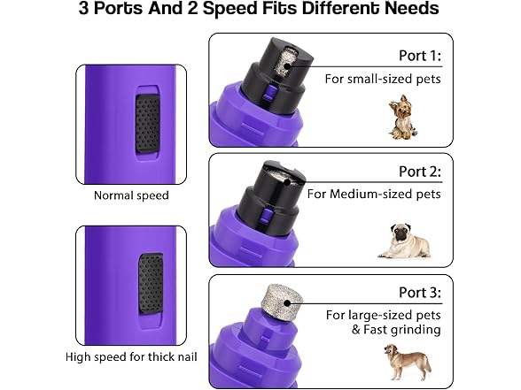 Casfuy B09XHR27P4 dog nail grinder