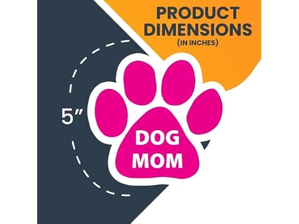 Magnet Me Up: Dog Mom Pink Pawprint Magnet De