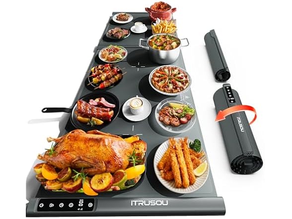 Food Warming Mat – Extendable Roll-Up