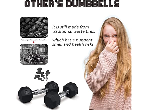Portzon Rubber Dumbbell