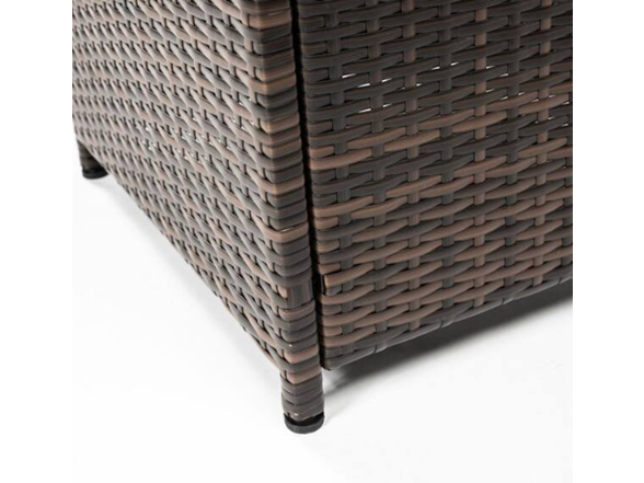 ToolCat 28" Square Wicker Fire Table