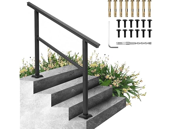 Handrail Outdoor Stairs 47.6 X 35.2 Inch Outdoor